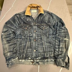Ralph Lauren Denim & Supply Trucker Jacket with Tan Corduroy Collar